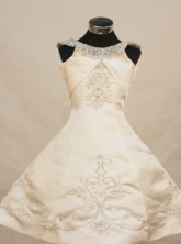 Pretty Ball gown Scoop Neck Floor-length Flower Girl Dresses Style FA-C-135