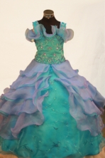 Pretty Ball gown Strap Floor-length Litter Girl Dress Style FA-W-299