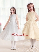 Sweet Princess Scoop Flower Girl Dresses in Lace FGL272FOR