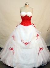 Elegant Ball gown Sweetheart Floor-length Quinceanera Dresses Appliques with Beading Style FA-Z-0071