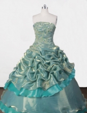 Exclusive Ball gown StraplessFloor-length Quinceanera Dresses Appliques Style FA-Z-0074