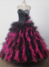 Exquisite Ball Gown Sweetheart Floor-length Quincenera Dresses TD260024
