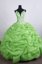 Lovely Ball gown Straps Floor-length Quinceanera Dresses Appliques  Style FA-Z-0020