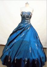 Luxurious Ball gown Sweetheart Floor-length Quinceanera Dresses Embroidery with Beading Style FA-Z-0068