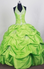 Perfect Ball Gown Halter Top Floor-length Quinceanera Dress ZQ12426070