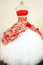 Beautiful Ball Gown Strapless Floor-length Quinceanera Dresses Appliques with Beading Style FA-Z-0275
