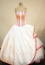 Elegant Ball Gown Strapless Floor-length Quinceanera Dresses Sequins Style FA-Z-0252