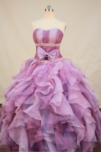 New Arrival Ball Gown Sweetheart Neck Floor-Length Orangza Lavender Beading Quinceanera Dresses Style FA-S-139