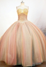 Simple Ball Gown Sweetheart Floor-length Quinceanera Dresses  Beading Style FA-Z-0310