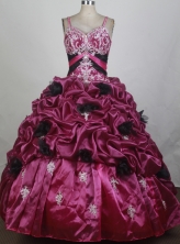2012 New Ball Gown Straps Floor-Length Quinceanera Dresses Style JP42615
