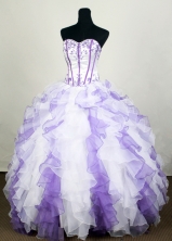 2012 Romantic Ball Gown Sweetheart Floor-length  Quinceanera Dress LHJ42710