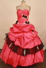 Beautiful Ball Gown Sweetheart Floor-length Quinceanera Dresses Appliques Style FA-Z-0339