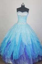 Elegant Ball Gown Sweetheart Neck Sweetheart Neck Baby Blue Quinceanera Dress LZ426058
