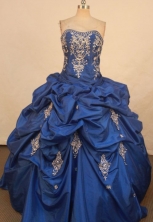Fashionable Ball Gown Sweetheart Floor-length Quinceanera Dresses Appliques Style FA-Z-0304