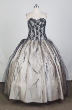 Gorgeous Ball Gown Strapless Floor-length  Ivory Quinceanera Dress X0426038