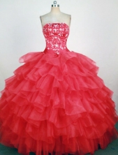 Luxurious Ball Gown Strapless Floor-Length Hot Pink Beading Quinceanera Dresses Style FA-S-211