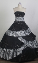 Modest Ball Gown Strapless Floor-length  Quinceanera Dress LZ426071
