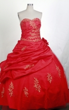 Modest Ball Gown Sweetheart Floor-length Quinceanera Dress ZQ12426037