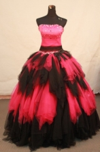 Special ball gown strapless floor-length net beading quinceanera dresses FA-X-150