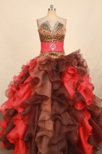 Unique Ball Gown Strapless Floor-length Quinceanera Dresses  Beading Style FA-Z-0331