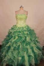 Wonderful Ball gown Strapless Floor-length Quinceanera Dresses Style FA-W-359