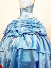 Discount Ball Gown Strapless Floor-length Quinceanera Dresses Style FA-W-319