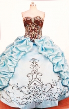 Exquisite Ball Gown Strapless Floor-length Quinceanera Dresses Style FA-W-320