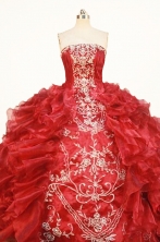 Gorgeous Ball Gown Strapless Floor-length Quinceanera dress Style FA-W-354