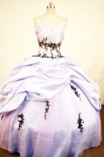 Perfect Ball Gown Strapless Floor-length Quinceanera Dresses Style FA-W-327