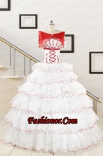 Popular White Sweet 16 Dresses with Appliques FNAO415AFOR