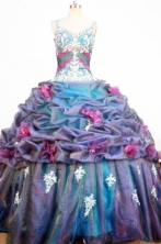 Romantic Ball Gown Strap Floor-length Quinceanera Dresses Style FA-W-350
