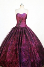 Romantic Ball Gown Strapless Floor-length Quinceanera Dresses Style FA-W-351