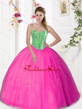 2015 Beautiful Sweetheart Quinceanera Dresses with Beading and Pick Ups QDDTA31002-1FOR