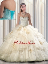 2016 Beautiful Quinceanera Dresses with Beading and Appliques SJQDDT296002FOR