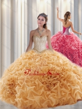 Beautiful Ball Gown Sweetheart Beading Quinceanera Dresses with Brush Train SJQDDT313002FOR