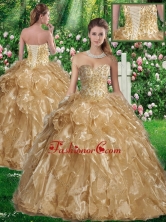 Beautiful Ball Gown Sweetheart Sweet 16 Gowns in Champagne SJQDDT336002FOR