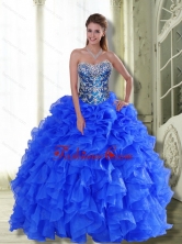 Beautiful Strapless 2015 Quinceanera Dresses with Beading and Ruffles QDDTA45002FOR
