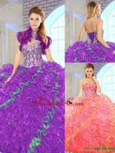 Fall Beautiful Multi Color Quinceanera Dresses with Sweetheart  SJQDDT149002-1FOR