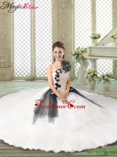 Fall Popular Ruffles and Appliques Sweet 16 Gowns with One Shoulder YCQD011-5FOR