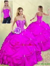 Fashionable Sweetheart Beading Quinceanera Dresses in Fuchsia SJQDDT185002-8FOR