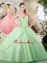 Hot Sale Ball Gown Quinceanera Dresses with Appliques SJQDDT222002-2FOR