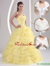 Popular Beading and Appliques Sweetheart Quinceanera Dresses  MQR50FFOR