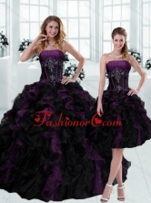 Gorgeous 2015 Strapless Multi Color Ruffled Quinceanera Dresses with Beading ZYLJ08TZFOR