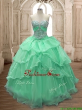 Gorgeous Big Puffy Sweet 16 Dress with Beading and Ruffled Layers SWQD158-2FOR