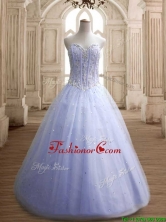Hot Sale Beaded Bodice Tulle Quinceanera Dress in Lavender SWQD146-3FOR