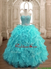 Hot Sale Big Puffy Sweet 16 Dress with Beading and Ruffles SWQD156-6FOR