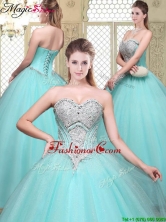 Modest Sweetheart Beading Quinceanera Dresses for Summer YCQD076FOR