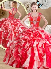 2016 New Style Sweetheart Multi Color Quinceanera Gowns with Beading SJQDDT477002FOR