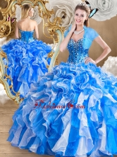 2016 Pretty Multi Color Quinceanera Gowns with Ruffles and Beading SJQDDT486002-2FOR