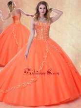 2016 Simple Ball Gown Sweetheart Beading Sweet 16 Dresses SJQDDT406002FOR